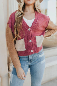 Turn To You Color Block Cardigan