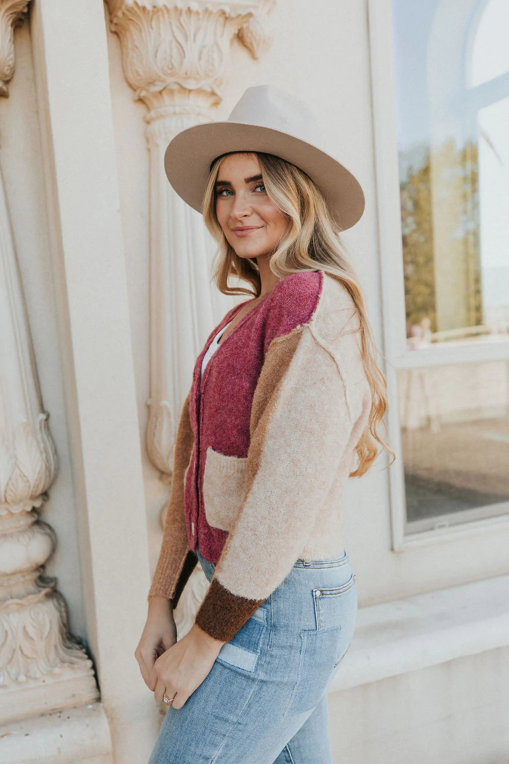 Turn To You Color Block Cardigan