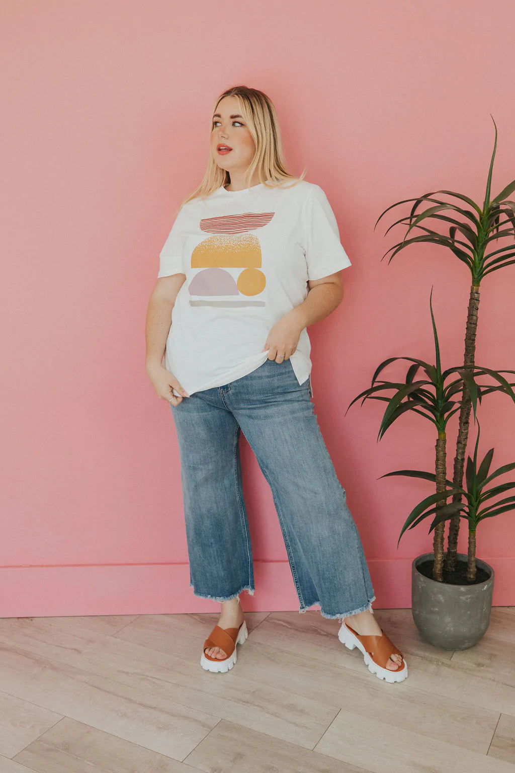 Hello Summer Abstract Tee