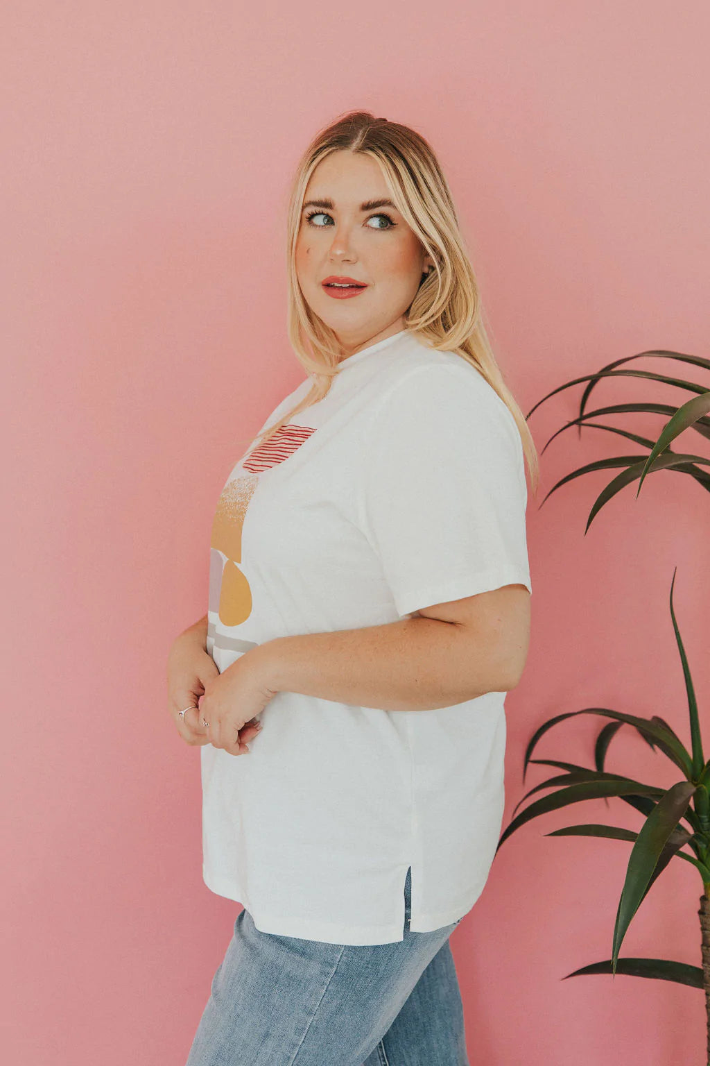 Hello Summer Abstract Tee