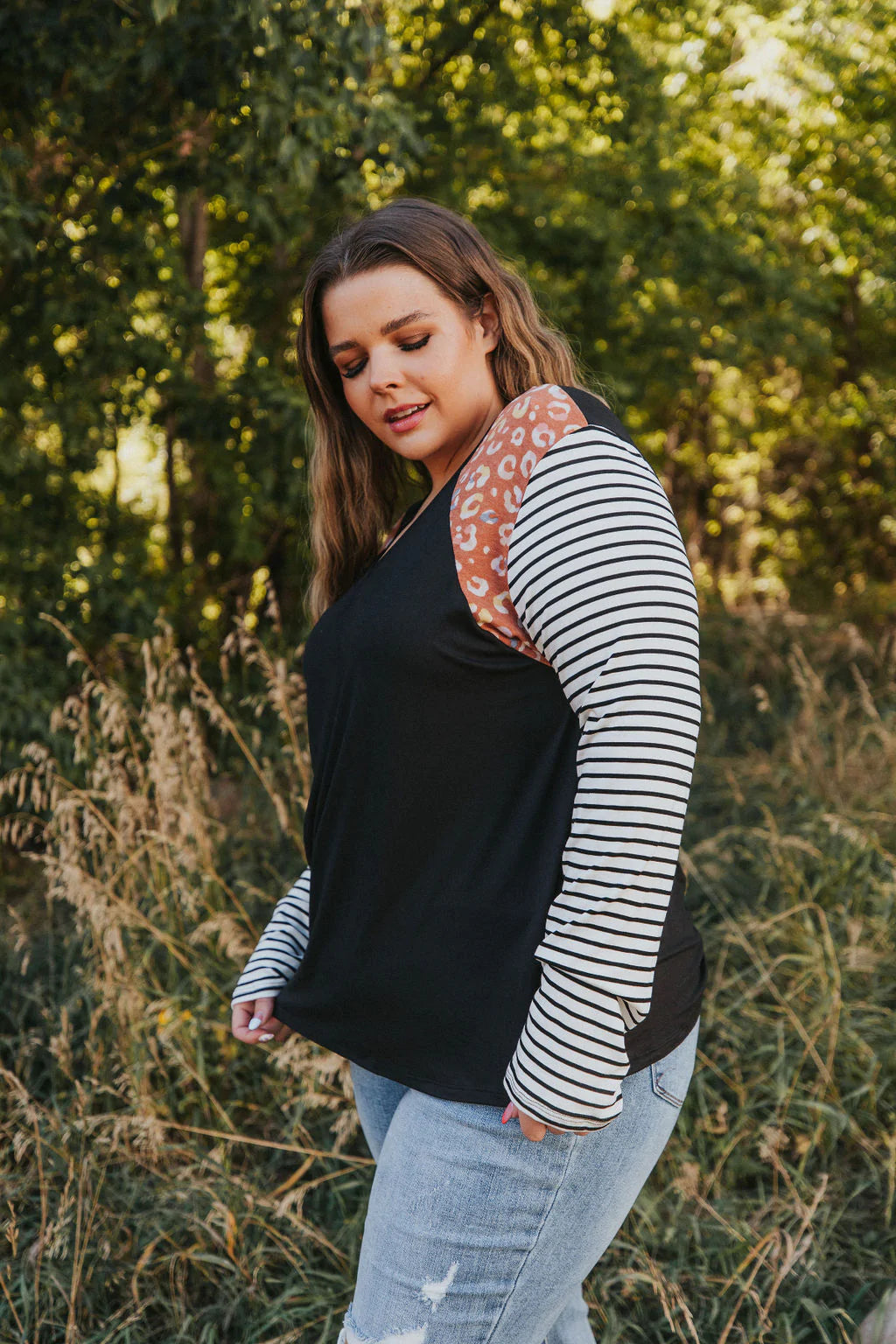 This Is The One Color Block Top
