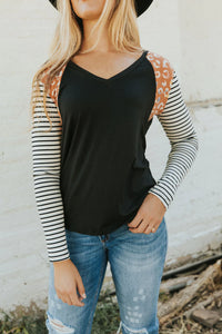 This Is The One Color Block Top