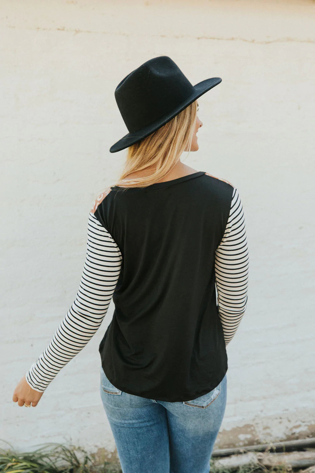 This Is The One Color Block Top