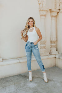 Happiness Guaranteed Cut-Out Bodysuit