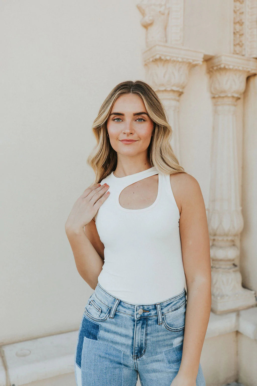 Happiness Guaranteed Cut-Out Bodysuit