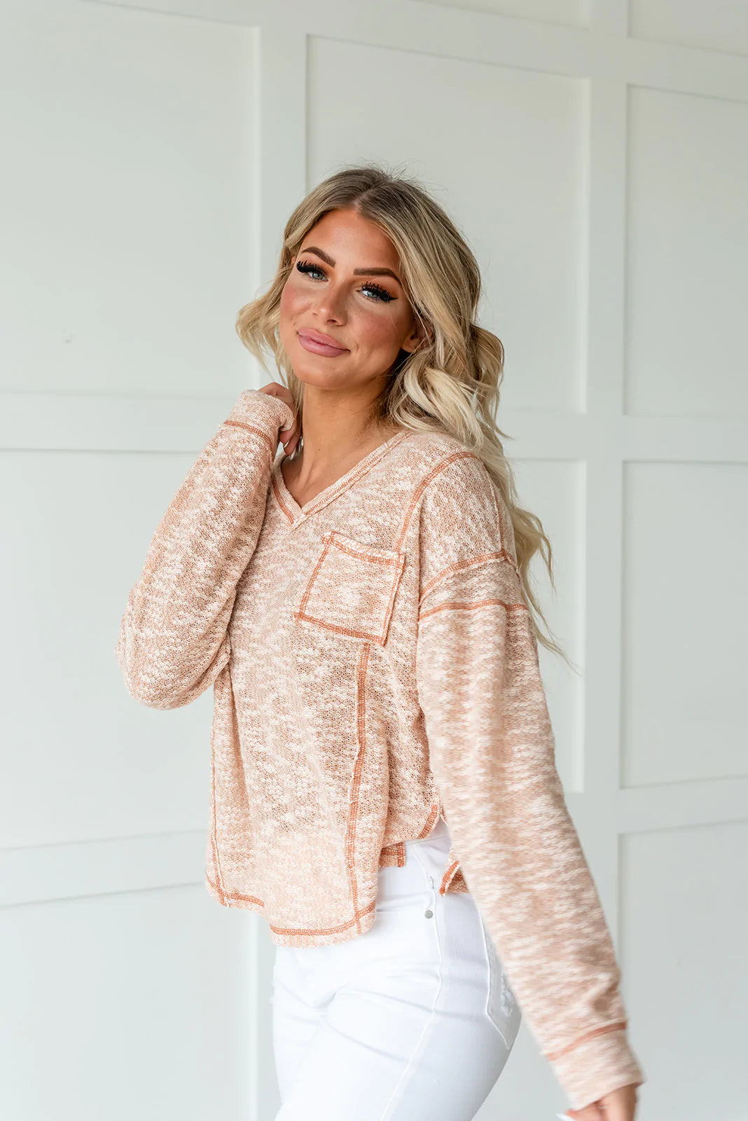 Finally Friday Boucle Knit Top