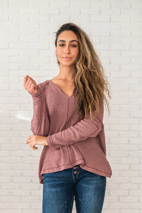 Basic Needs Waffle Knit Top