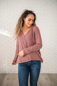 Basic Needs Waffle Knit Top