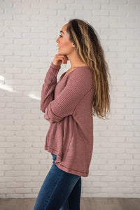 Basic Needs Waffle Knit Top