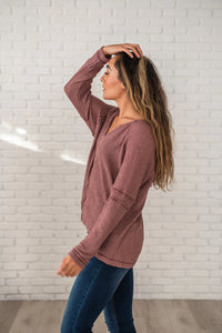 Basic Needs Waffle Knit Top